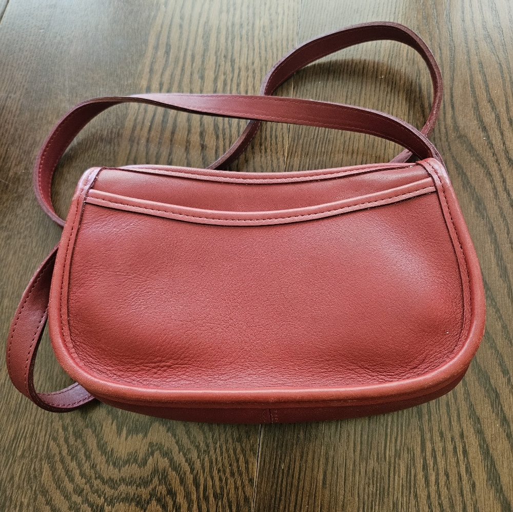 Vintage red Coach Wendie small crossbody purse